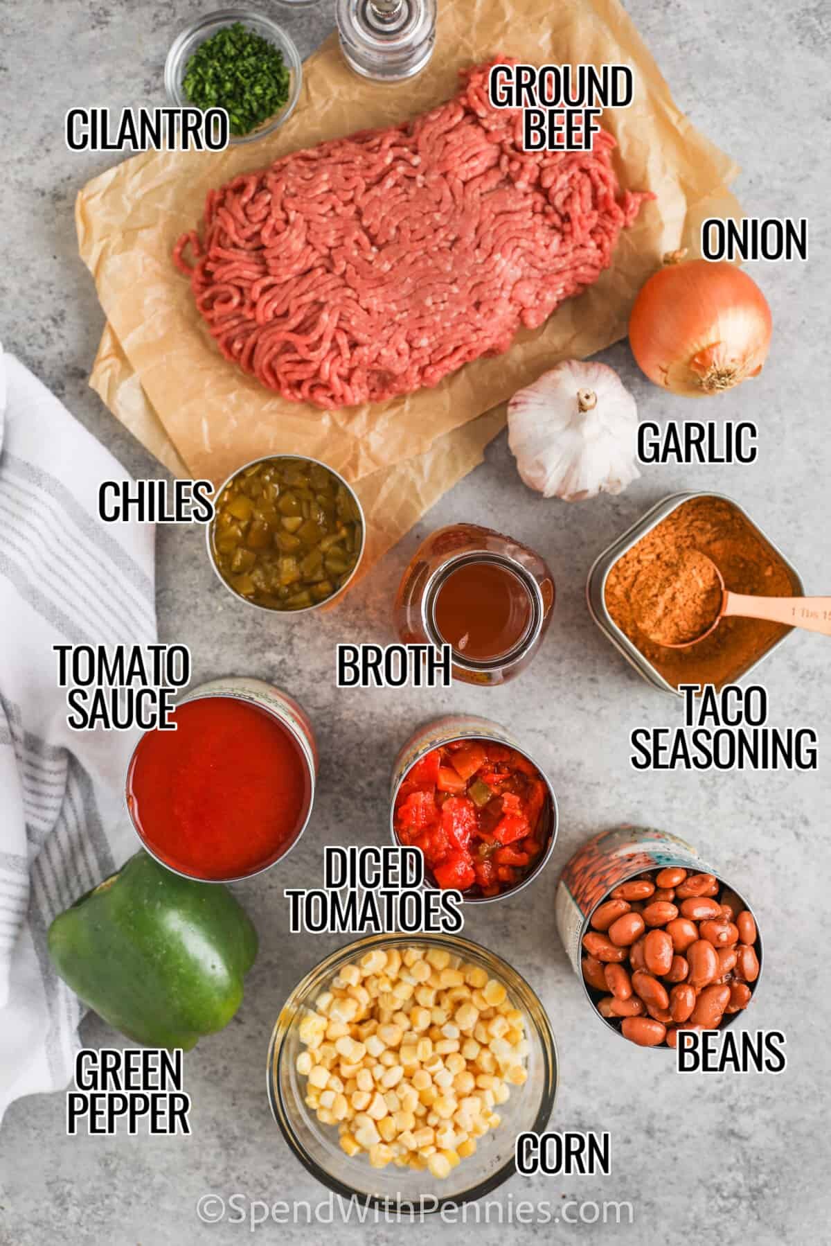 taco soup ingredients