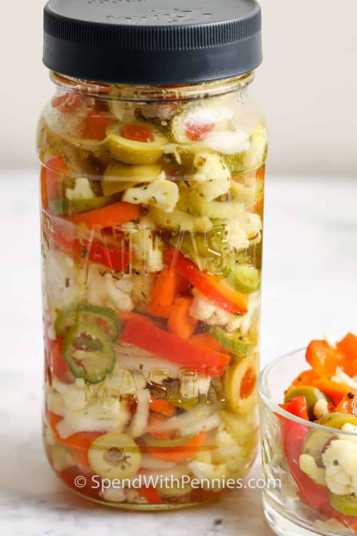 jar of Giardiniera