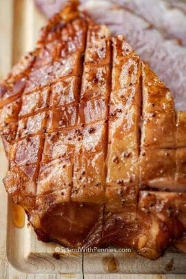 The Best Ham Glaze on ham